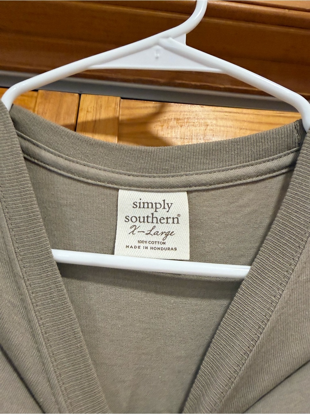 Simply Southern Fall Taupe Long Sleeve Tee - Picture 4 of 5